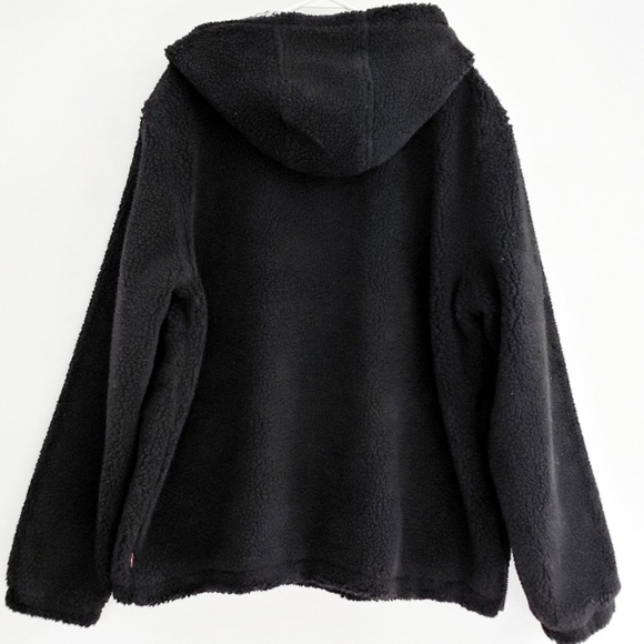 Levi's Sherpa Quarter Zip Popover Hoody Jacket - Picture 5 of 8